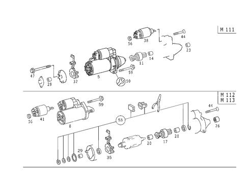 Starter for 1999 Mercedes-Benz CLK430 #0
