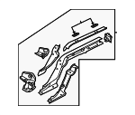8W0803402A - Body: Side Member Assembly for Audi Image