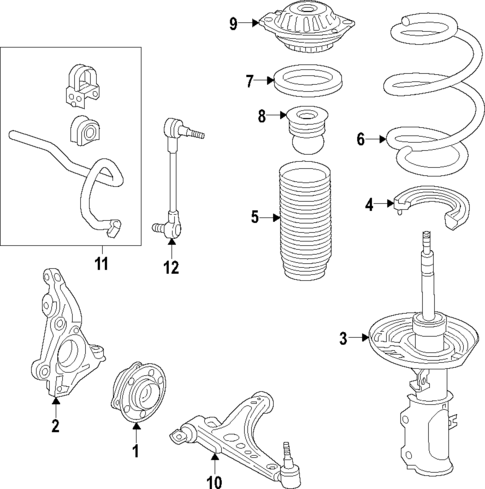 Front Suspension for 2019 Buick Regal Sportback #0