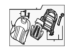 88400B1100PHR - Body: Seat Back Assembly for Hyundai Image