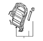 88410B1080 - Body: Seat Back Frame for Hyundai Image