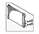 16400F2180 - Belts &amp; Cooling: 2023-2024 Toyota - Radiator Assembly for Toyota: Corolla, Corolla Cross, Prius, Prius Prime Image