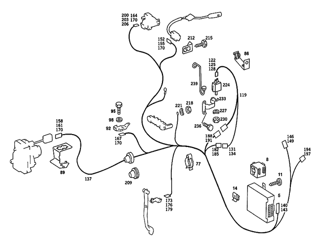 2015433326 - Electrical Equipment and Instruments: Line for Mercedes-Benz: 190D, 190E Image image