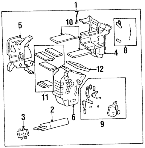 Heater for 1996 Kia Sephia #0