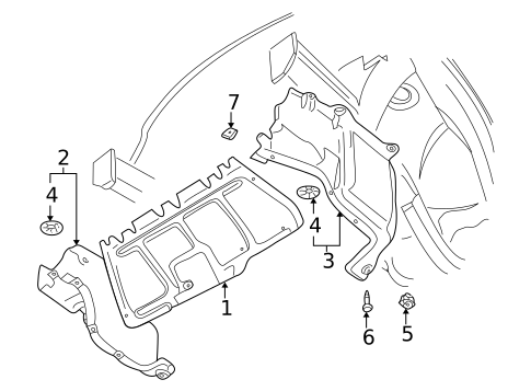 Splash Shields for 2004 Volkswagen Golf #0
