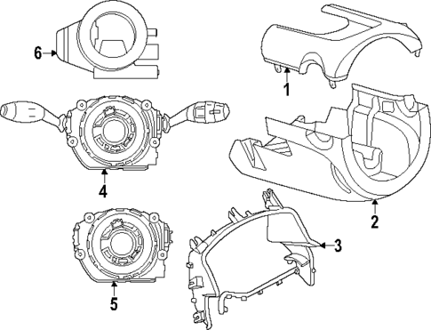 Shroud, Switches & Levers for 2020 Mini Cooper #0