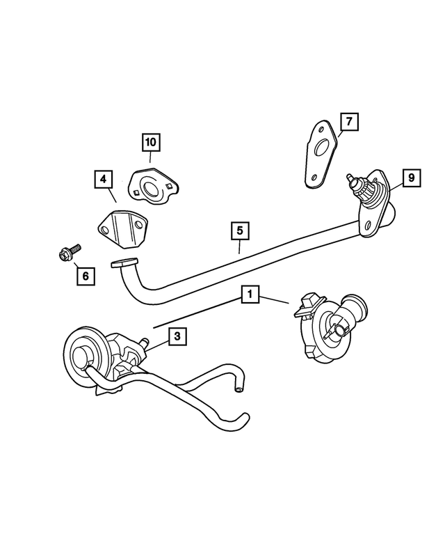 4861672AB - Emission Systems: Egr Tube for Mopar Image