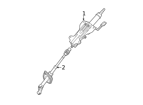Steering Column Assembly for 2012 Kia Sorento #0