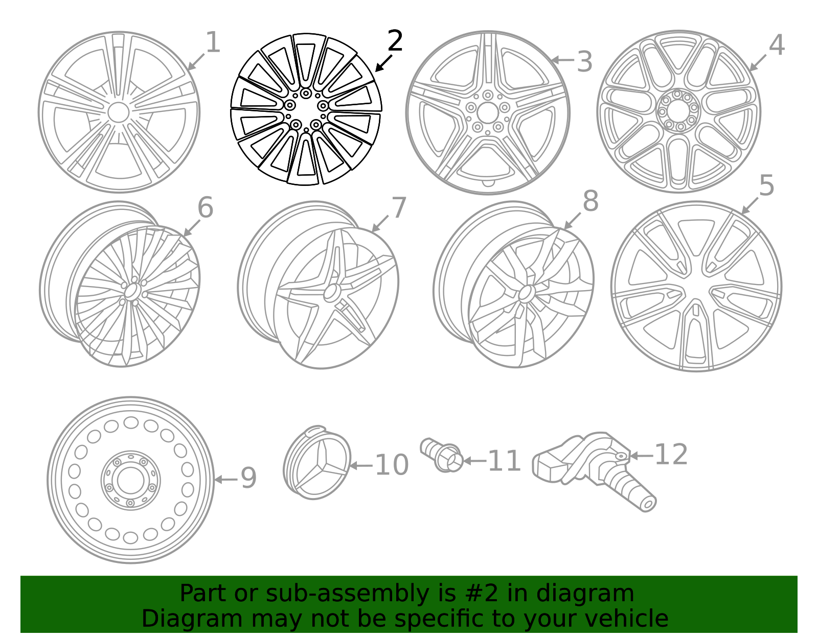 Genuine OEM Wheel AMG Multi-Spoke 48.3 Cm (19 Inch) | 177-401-16