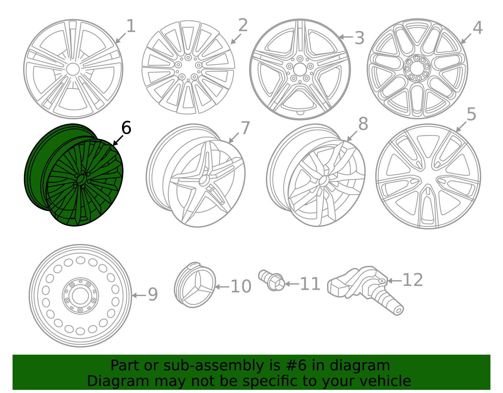 Genuine OEM Amg Multi-Spoke Wheel, 7.5 J X 19 Et 49 | 177-401-42-00 ...