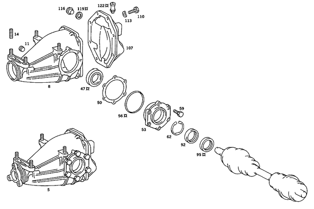 1263502939 - : Ring Gear And Pinion for Mercedes-Benz: 450SE, 450SEL, 450SL, 450SLC Image