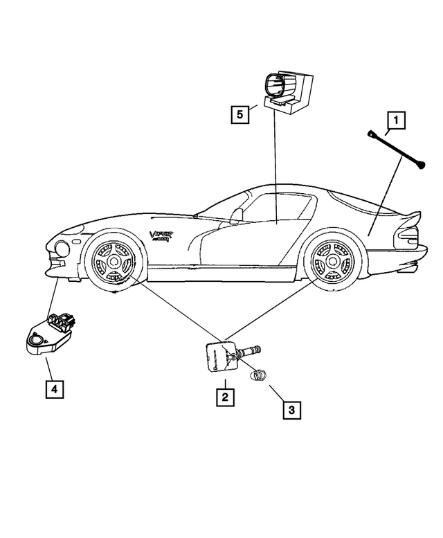 68406527AA - Electrical: Tire Pressure Sensor for Mopar Image image