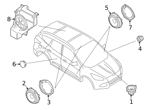 Sound System for 2018 Ford Escape #0