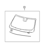 68378351AJ - Glass: Windshield for Mopar Image
