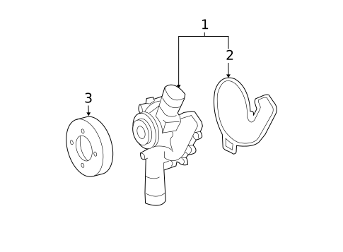 Water Pump for 2003 Mercedes-Benz S 600 #0