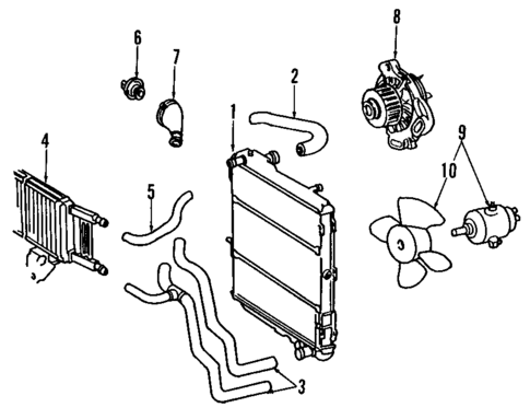 Cooling System for 1990 Audi 200 Quattro #0