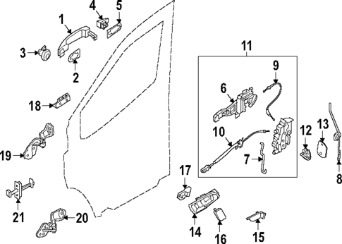 Front Door for 2024 Ford E-Transit #0