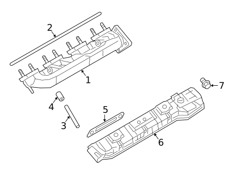 Exhaust Manifold for 2018 Nissan TITAN XD #0