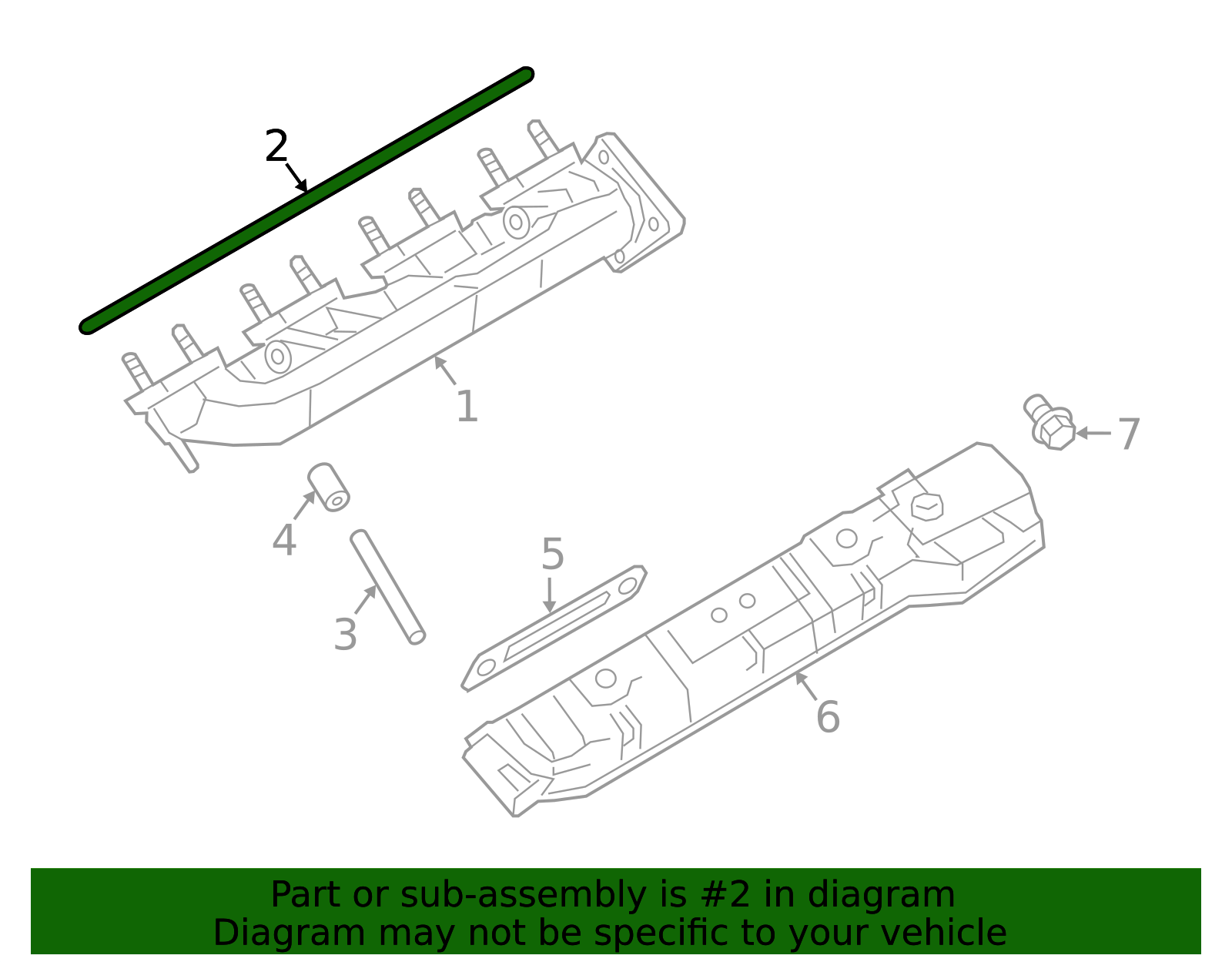 2016-2019 Nissan TITAN XD Manifold Gasket 14036-EZ40A | My Nissan Part