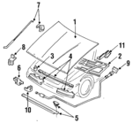 F5CZ16612A - Body: Hood for Ford: Escort Image