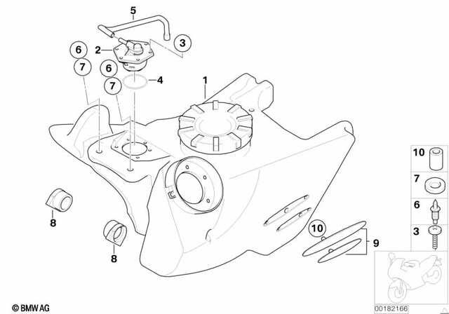 16117651037 - : Fuel Tank for BMW-Motorrad Image