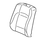 4811SZNA52ZB - : Seat Back Cover for Acura: ZDX Image