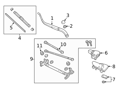 Wiper & Washer Components for 2019 Acura TLX #0