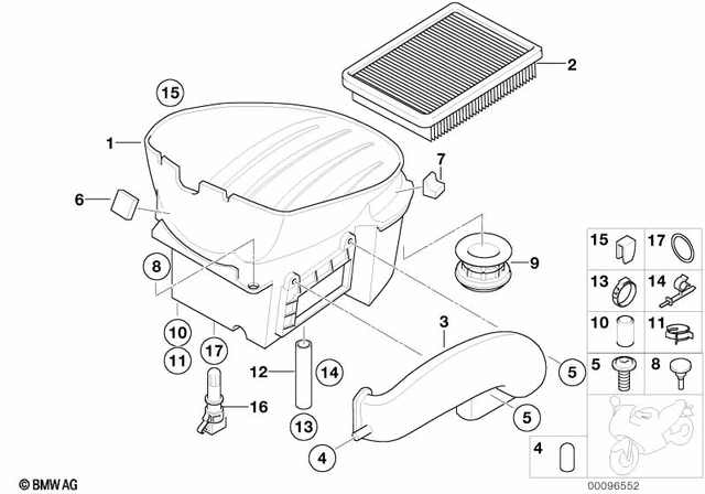13717660042 - : Air Cleaner Housing for BMW-Motorrad Image