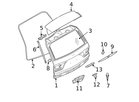 Liftgate for 2009 BMW X3 #0