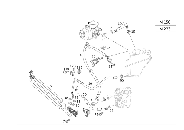 2215000600 - Springs, Suspension and Hydraulics: Cooler for Mercedes-Benz: 300S, CL600, S600, S63 AMG Image image