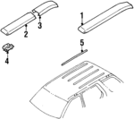 8971310980 - Body: Rear Molding for Honda: Passport Image