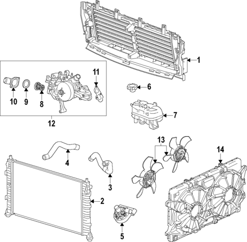 Water Pump for 2025 Cadillac Escalade #1