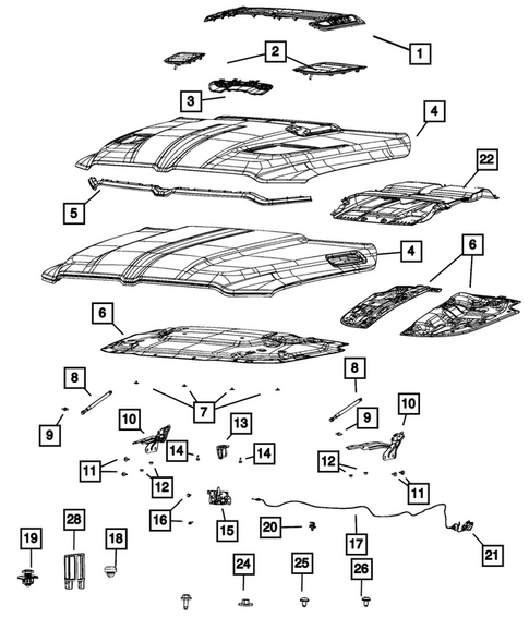 Hood and Hood Release for 2027 Ram 1500 #0