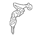 6370A849 - Body: Cylinder &amp; Keys for Mitsubishi Image