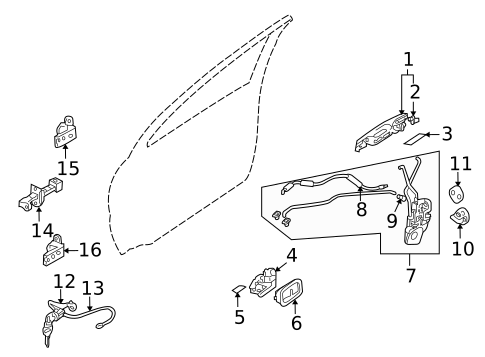 Lock & Hardware for 2011 Mitsubishi Endeavor #1
