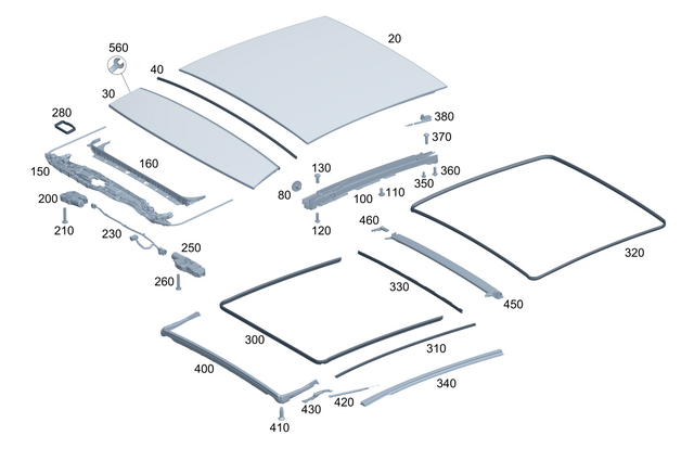 69900712 - Sliding/Tilting Roof: Pan Head Screw for Mercedes-Benz Image image