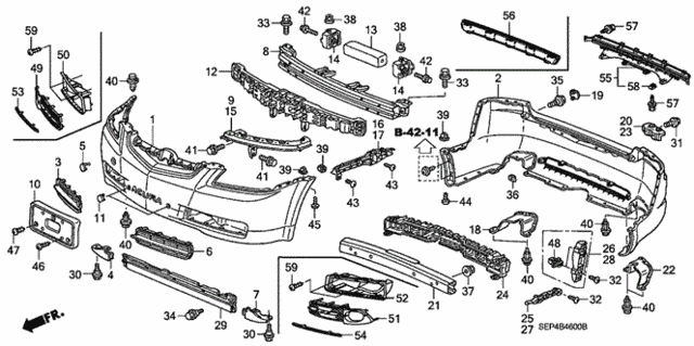 Bumpers for 2004 Acura TL #0