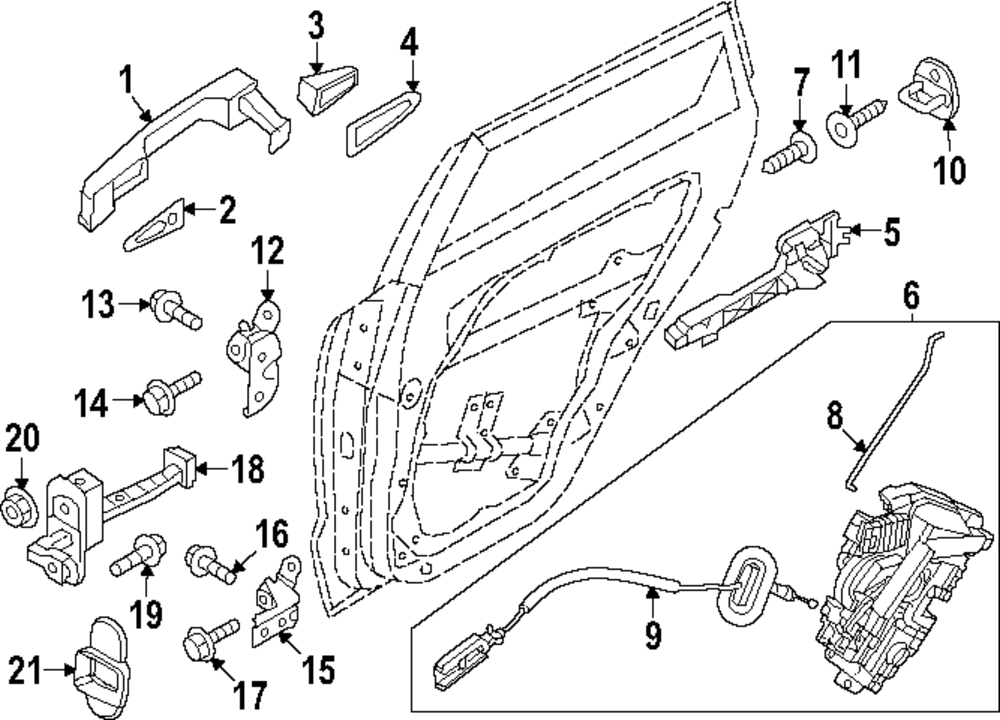 81410-AT000 - Latch Assembly 2023-2025 Kia | Kia.Parts Store