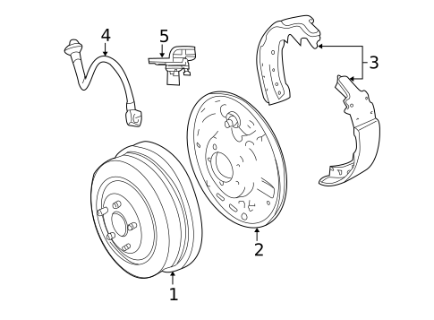 Rear Brakes for 2011 Ram Dakota #0