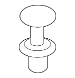 7147136172 - Body: Front Cover Retainer for BMW Image