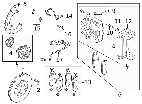 Anti-Lock Brakes for 2021 Genesis GV80 #2