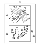 68294133AD - 6.4L Gas; Engine: Long Block Engine Gasket Kit for Mopar Image