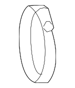 17314PPD003 - Engine: Air Flow Tube Clamp for Honda: Civic, CR-V, CR-Z, Element Image
