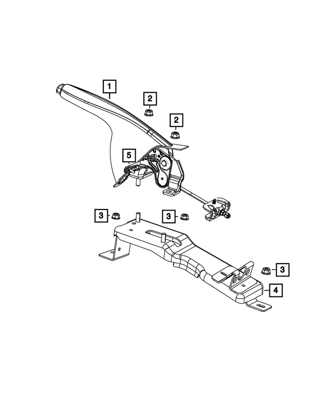 « 1SX90DX9AK – Brakes : Frein De Stationnement Levier pour Mopar Image »