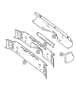 68007822AA - Frame, Bumper, and Fascia: Rear Bumper Reinforcement for Mopar Image