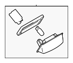 265108991B - Electrical: License Lamp for Nissan: Altima, Armada, Kicks, LEAF, Maxima, Murano, Pathfinder, Quest, Rogue, Rogue Select, Sentra, Versa Note Image
