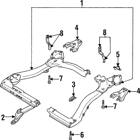 Suspension Mounting for 1995 Saab 9000 #0