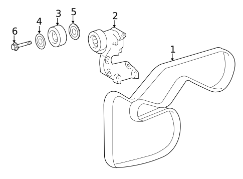 Belts & Pulleys for 2014 Toyota Avalon #0