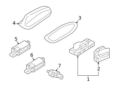 Antenna & Radio for 2019 Volvo XC90 #0