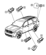 1TK09DX9AA - Electrical: Liftgate Switch Bezel for Dodge: Durango | Jeep: Grand Cherokee, Grand Cherokee WK Image